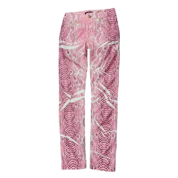 Vintage Just Cavalli Snake Print Jeans - Picture 1 of 7